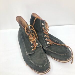 J.D.Fisk Men’s gray leather high top shoes…